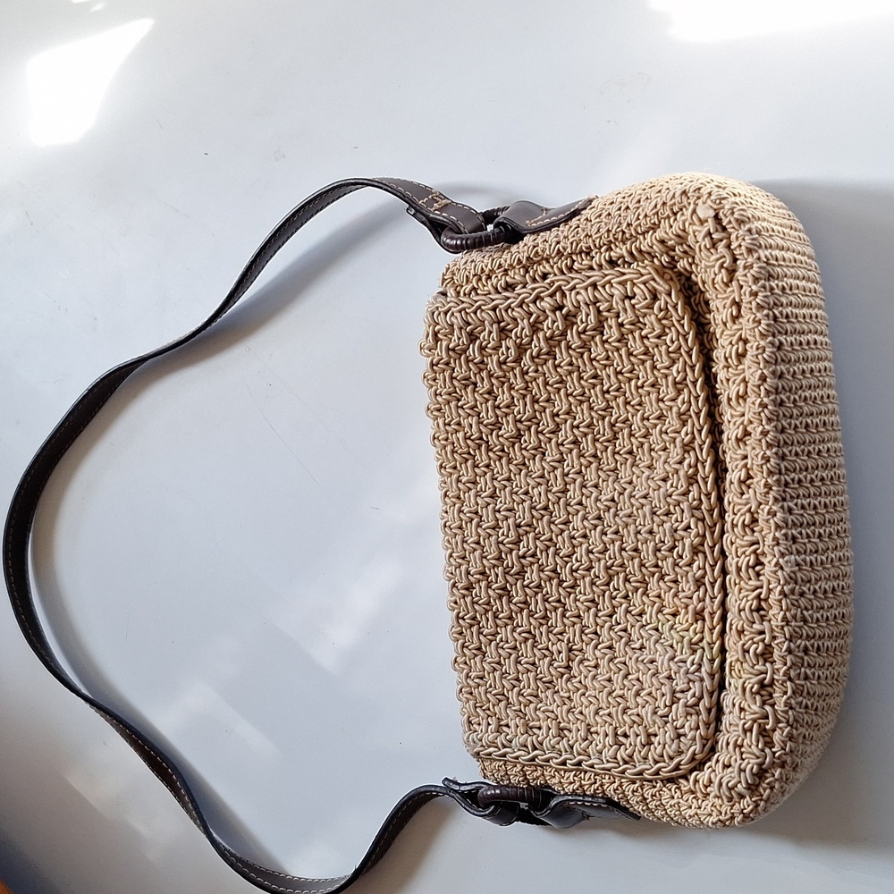 Liz Claiborne Tan Front Flap Shoulder Bag